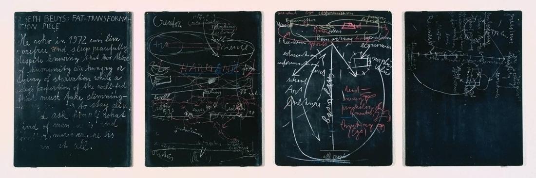 Four Blackboards 1972 by Joseph Beuys 1921-1986